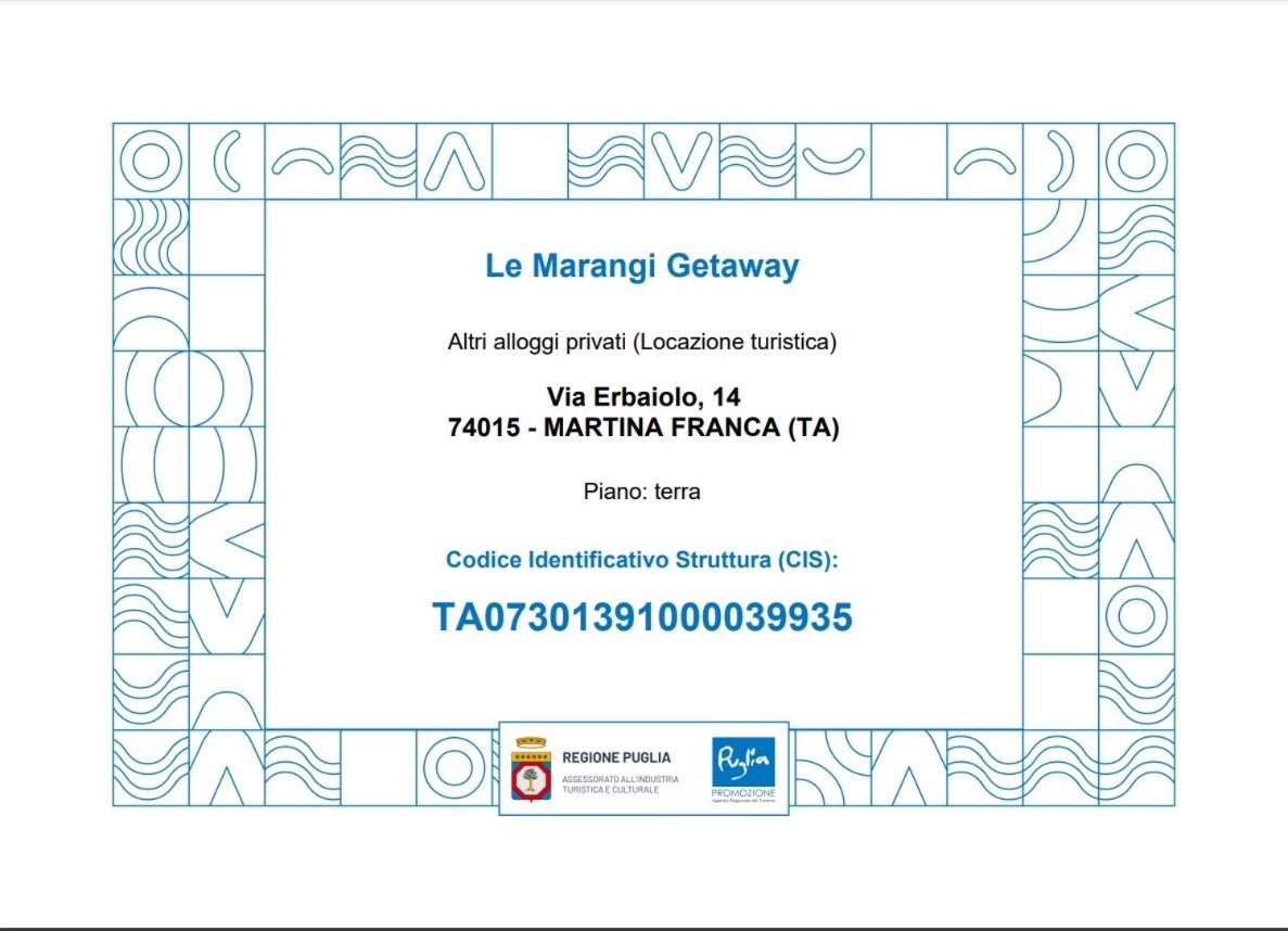 Le Marangi Getaway Suite Martina Franca Bagian luar foto